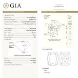 0.30ct 3.99x3.44x2.31mm GIA SI1 Fancy Grey-Blue Cushion Brilliant 24142-01