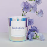 SOLSTICE CRYSTAL CANDLE | PERIWINKLE