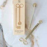 WICK SNIP + SNUFFER CANDLE CARE KIT | MATTE BRASS