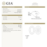 1.02ct 7.98x5.06x3.35mm GIA VVS2 J Modern Antique Oval Brilliant 26747-02