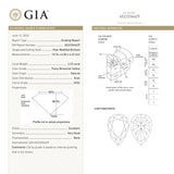 2.23ct 10.76x6.50x4.33mm GIA VVS2 Fancy Brownish Yellow Pear Brilliant 🇨🇦 27709-01