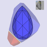2.00ct | D/VS1 Pear Shape Rose Cut Lab Diamond (IGI)