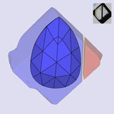 2.28ct | D/VVS2 Pear Shape Rose Cut Lab Diamond (IGI)