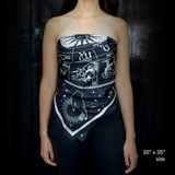 ZODIAC SIGNS ASTROLOGY SILK SCARF