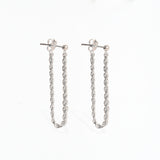 THICK ROPE CHAIN EARRINGS | 14K GOLD