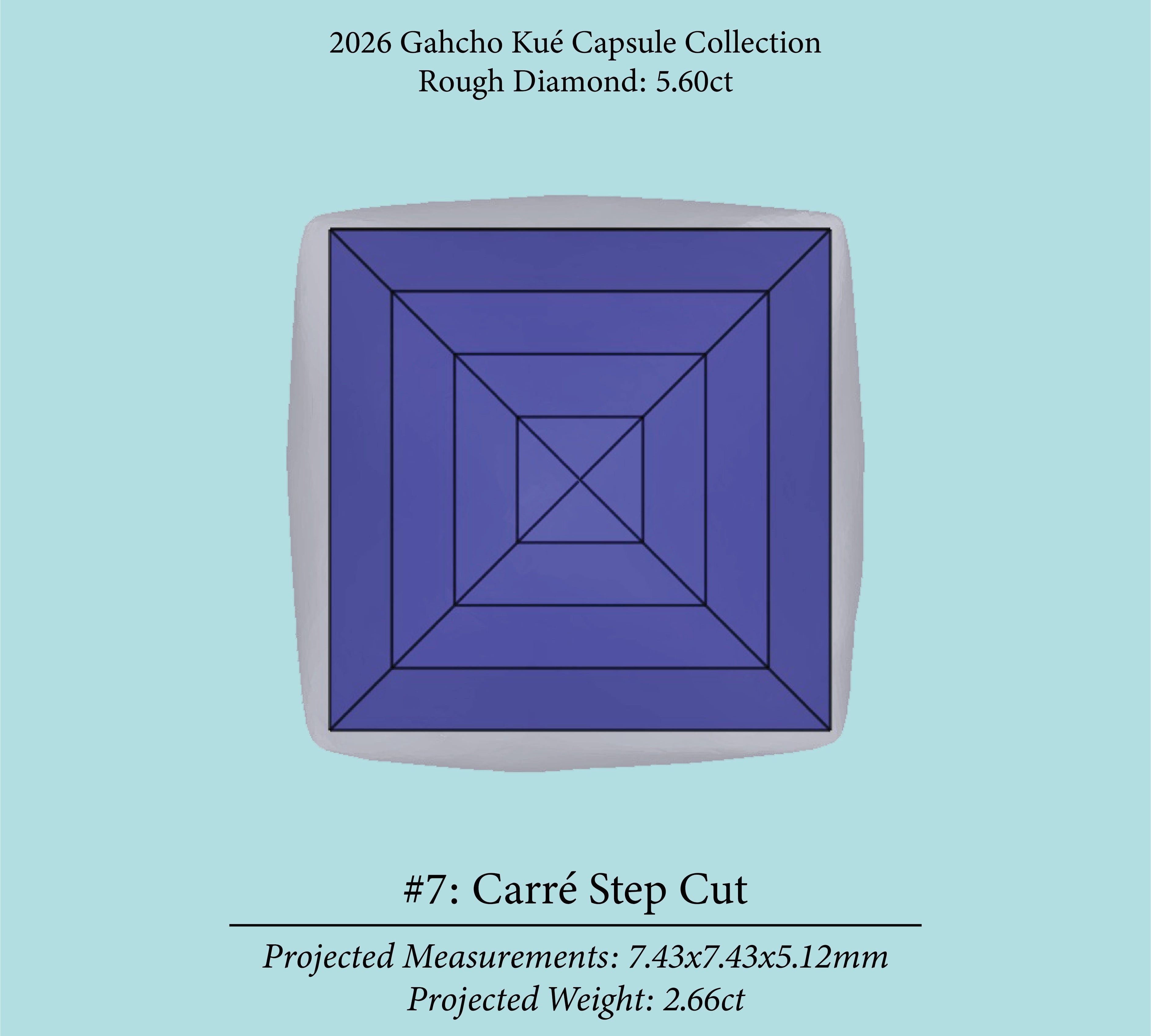 5.60ct VVS1 C1 Pre-Cut Canadian Champagne Diamond 27939