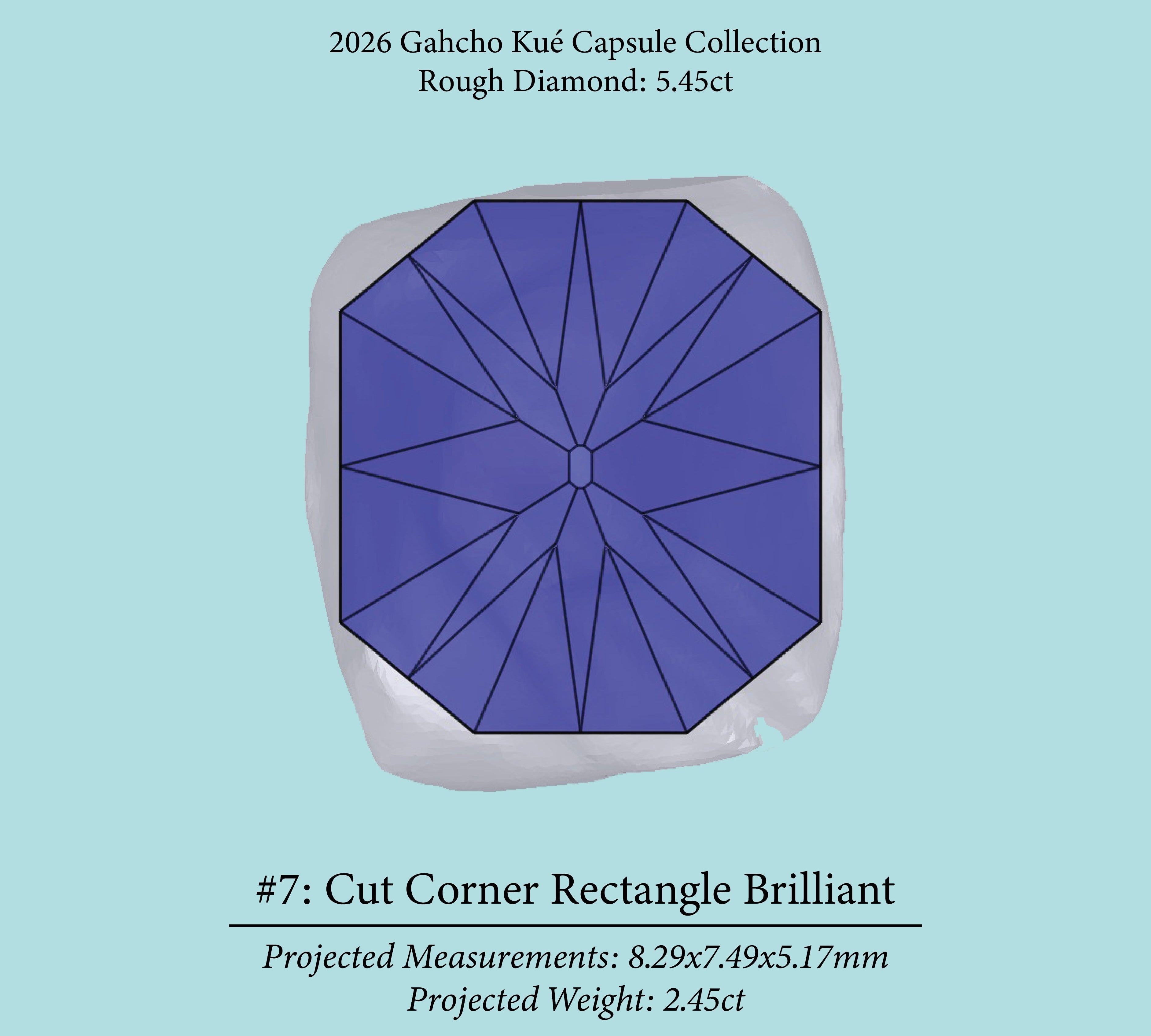 5.45ct VVS2 C2 Pre-Cut Canadian Champagne Diamond 27942
