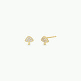 MUSHROOM PAVÉ STUDS