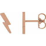 LIGHTNING STUDS | 14K GOLD