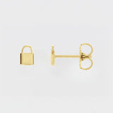 TINY LOCK STUDS | 14K