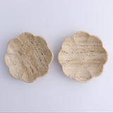 TRAVERTINE SCALLOPED BOWL