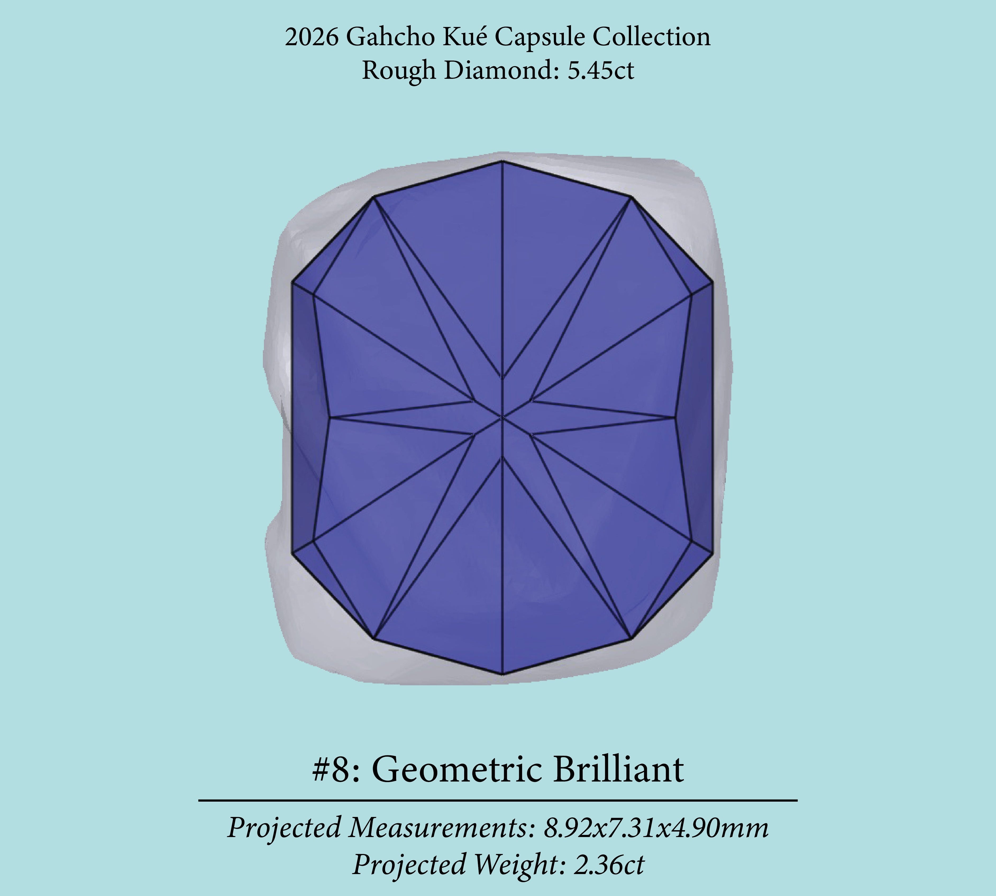 5.45ct VVS2 C2 Pre-Cut Canadian Champagne Diamond 27942