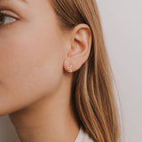 JaxKelly - Pave Stud - Snake - Gold Earrings