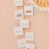 MINIMALIST MOON STUDS
