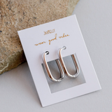 RECTANGULAR HOOP | SILVER