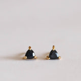 MINI ENERGY GEM STUDS | BLACK TOURMALINE