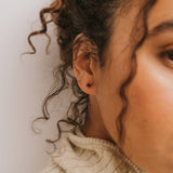 MINI ENERGY GEM STUDS | BLACK TOURMALINE