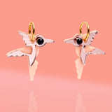 HUMMINGBIRD HOOP EARRINGS