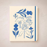 BLUE FLOWER BOUQET NOTEBOOK TRIO