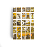 Vintage Tarot Card Exposed Binding Notebook