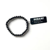 SCRAM! PROTECTION BRACELET |  SHUNGITE BREADED BRACELET