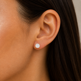 MOTHER OF PEARL GEMSTONE EARRINGS