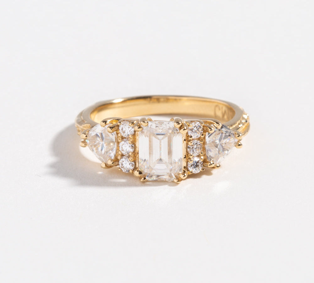 BONADONNA ENGAGEMENT RING | 14K GOLD | NATURAL DIAMONDS