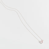 TRILLION PENDANT NECKLACE | ROSE QUARTZ