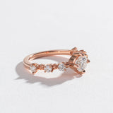 STRING OF STARS ENGAGEMENT RING | 14K GOLD & LAB CREATED DIAMONDS