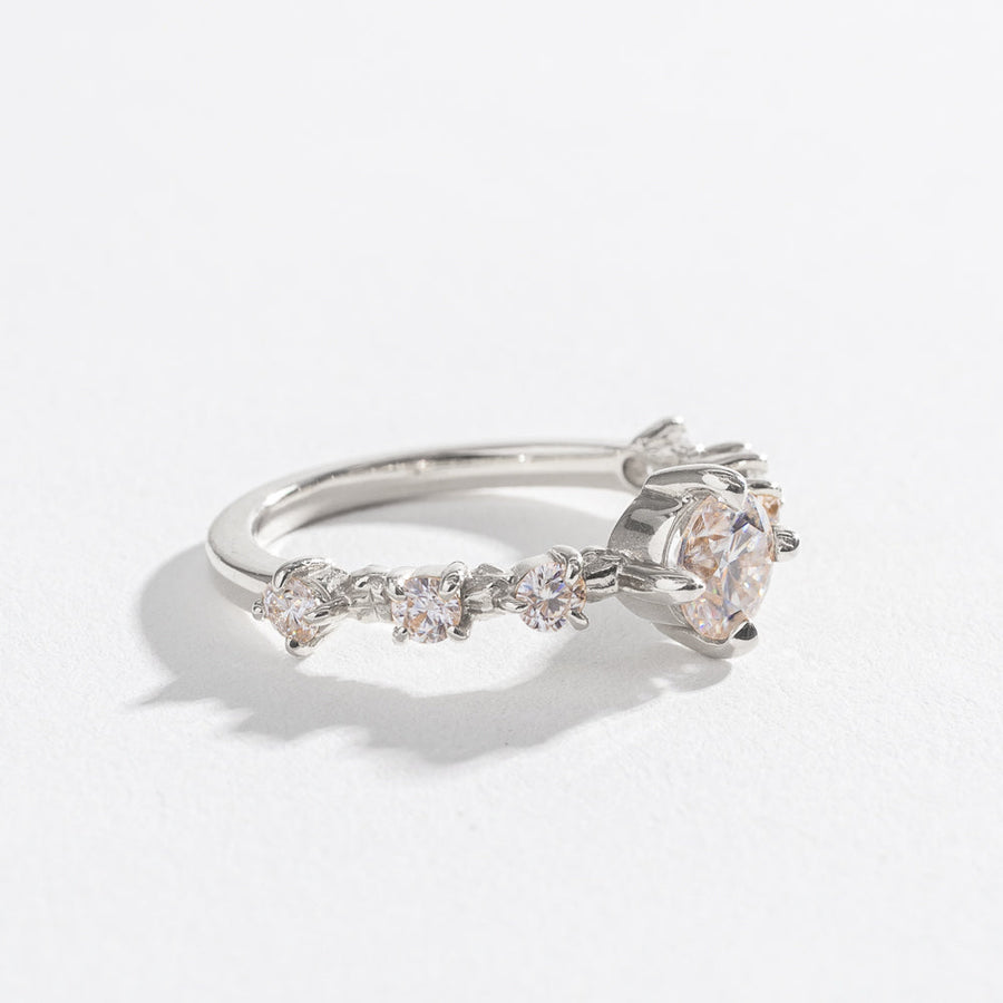 STRING OF STARS ENGAGEMENT RING | 14K GOLD & LAB CREATED DIAMONDS