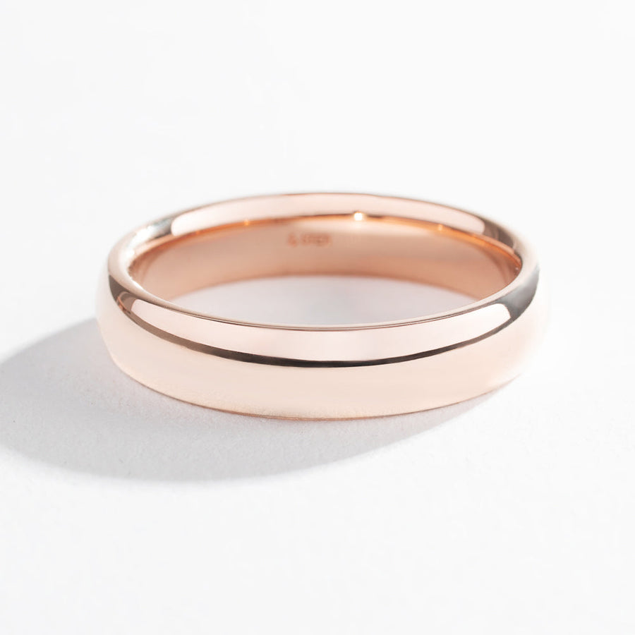 CLASSIC HALF ROUND BAND LOW DOME | 14K GOLD