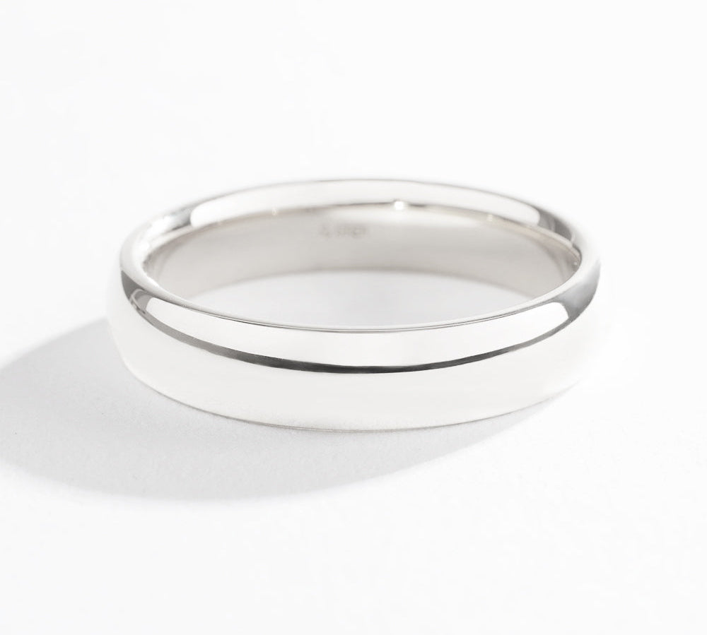CLASSIC HALF ROUND BAND LOW DOME | 14K GOLD