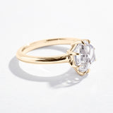 HERKIMER DIAMOND SOLITARE ENGAGEMENT RING
