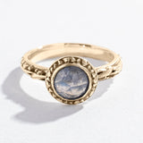 MATRIX HALO BEZEL RING | LABRADORITE