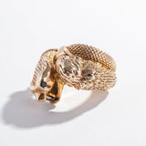 TOTEM SNAKE & EAGLE RING | ONYX
