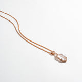 MOON PHASE PENDANT NECKLACE | QUARTZ