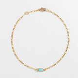 FIGARO CHAIN BRACELET | TURQUOISE