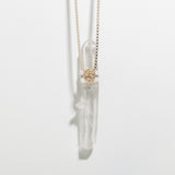 ONE OF A KIND: QUARTZ CRYSTAL TALISMAN NECKLACE | SILVER