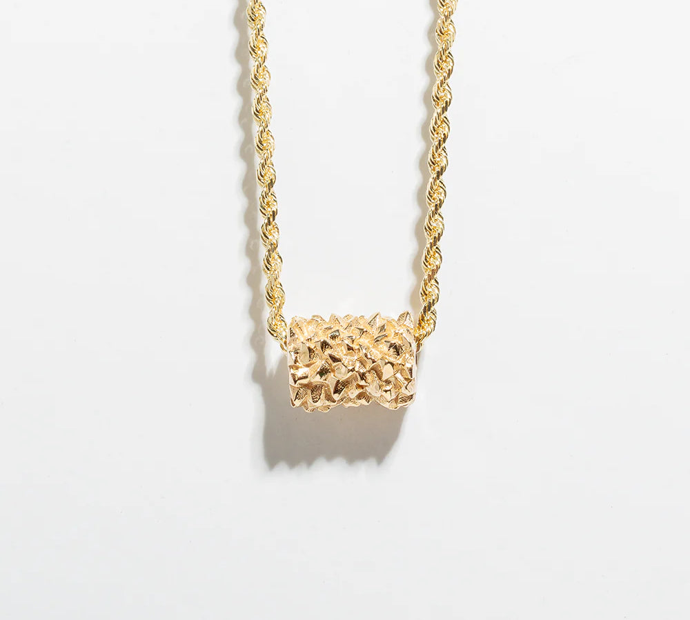 MATRIX BEAD NECKLACE | SILVER