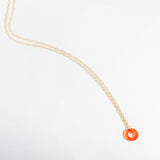 INNER FIRE NECKLACE | CARNELIAN DONUT 14K GOLD