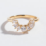 TIARA WEDDING BAND | 14K GOLD | DIAMONDS