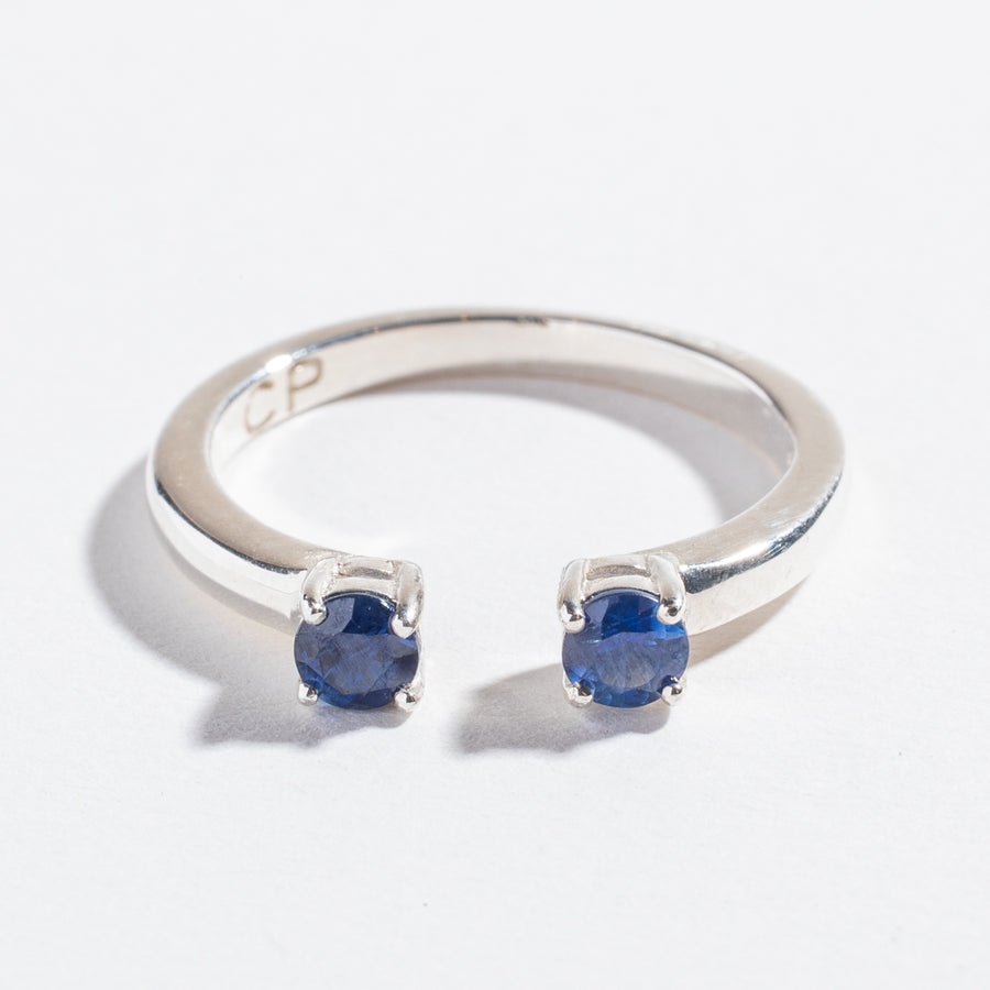 PASSAGE RING | SILVER & BLUE TOPAZ