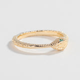 OUROBOROS SNAKE RING | EMERALD