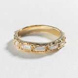 FLOW OF LIFE RING | 14K GOLD | WHITE SAPPHIRE