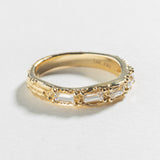 FLOW OF LIFE RING | 14K GOLD | WHITE SAPPHIRE