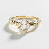 MATRIX SOLITAIRE ENGAGEMENT RING | 10K GOLD & HERKIMER