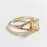 LUMINARY ENGAGEMENT RING | OLD MINE CUT DIAMOND & 14KT YELLOW GOLD