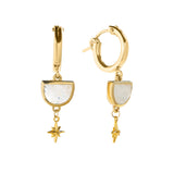 LUNA CELESTIAL HOOPS | MOONSTONE