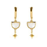 LUNA CELESTIAL HOOPS | MOONSTONE