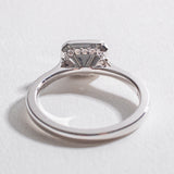 BEZEL EAST WEST SOLITAIRE ENGAGEMENT RING | 14K GOLD & LAB DIAMONDS